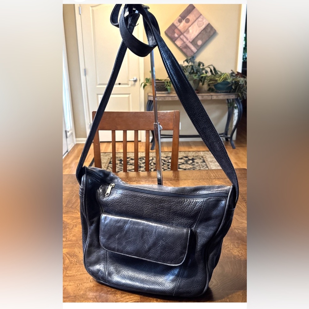 Coronado Leather Co Concealed Carry Shoulder Crossbody Handbag Dark Brown